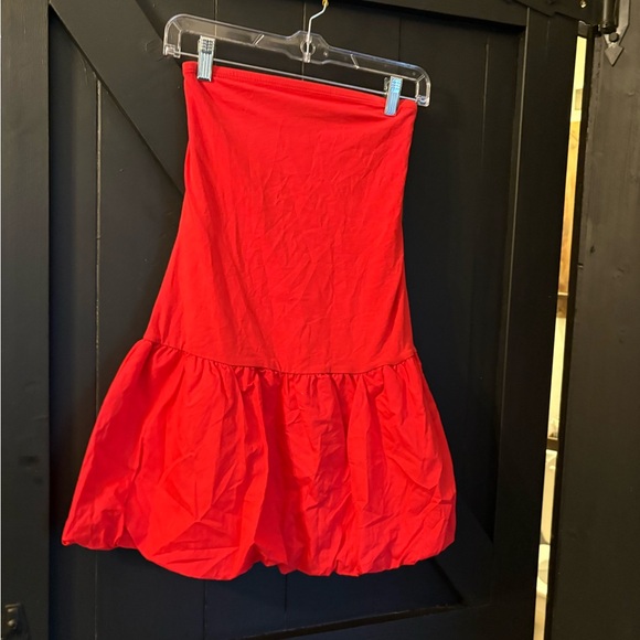 wild fable Dresses & Skirts - wild fable Strapless Red Tiered Dress
